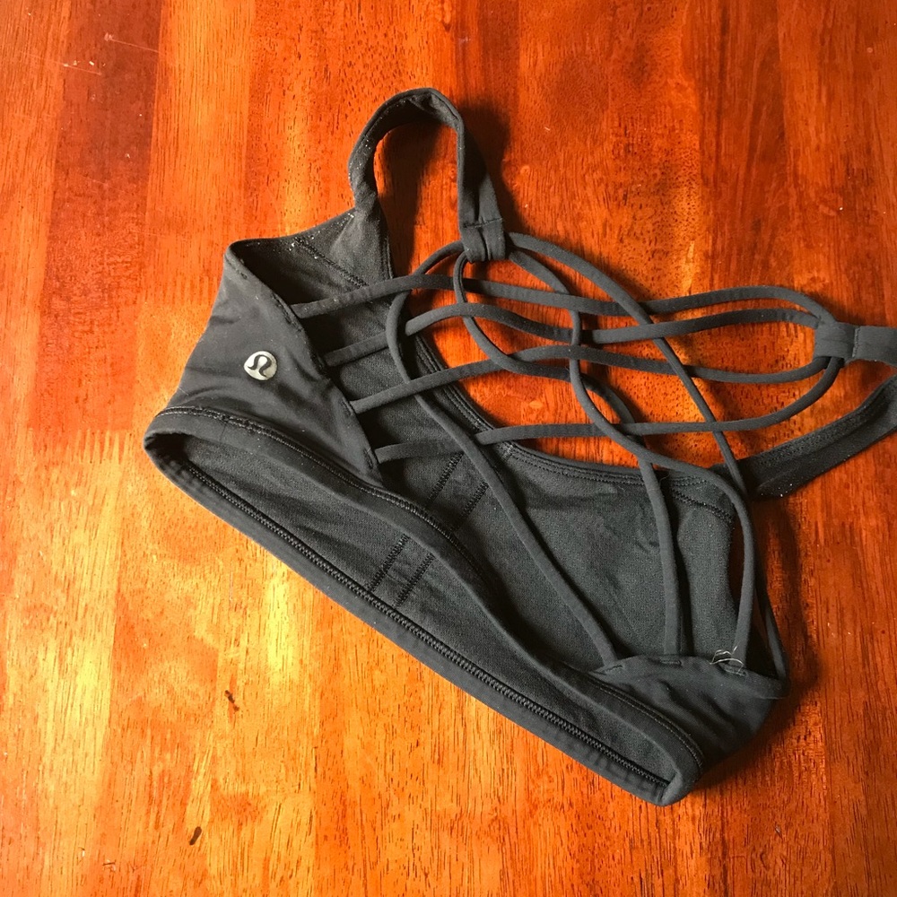 Black Lululemon bra, size 2